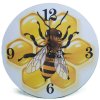 Drevené hodiny Včela ø 25cm