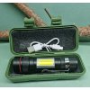 Multifunkčná LED baterka s klipom + zoom 10,5cm