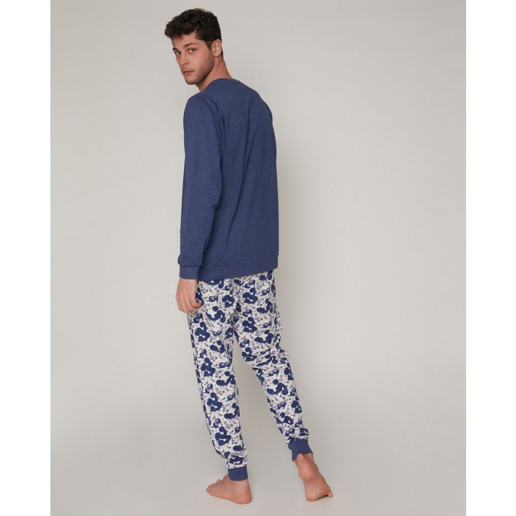 Mickey Mouse - Pánske pyžamo dlhé modré - Viridia obchodík