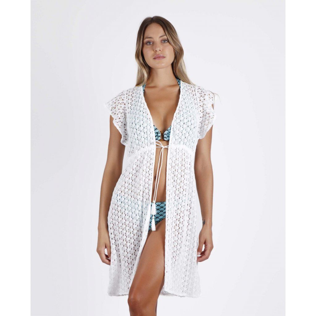 Crochet - Dámsky plážový kaftan 