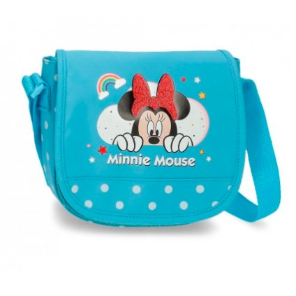 Minnie Mouse - Dievčenská crossbody kabelka modrá