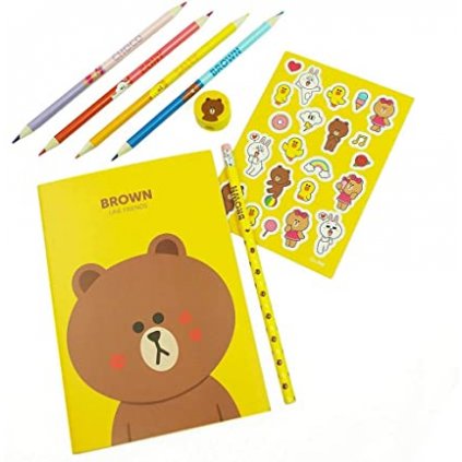 Line Friends - Set písacích potrieb v obale