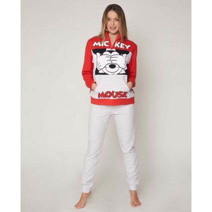 Mickey Mouse biele červené dámske oblečenie