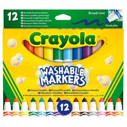 Crayola - Umývateľné fixky 12ks