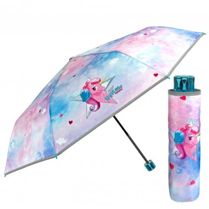 Unicorn - Detský dáždnik manuálny