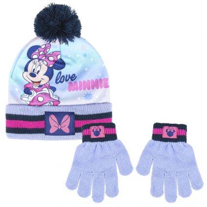 Minnie - Set čiapka + rukavice