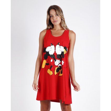 Minnie Mouse dámska červená nočná košeľa