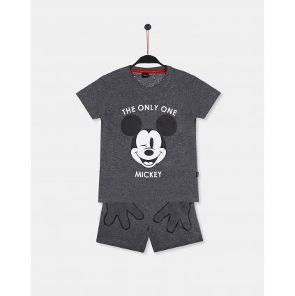 Mickey Mouse detské chlapčenské pyžamo letné sivé