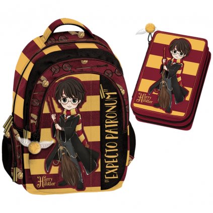 Harry Potter - Set školská taška + peračník plný