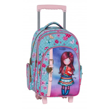 Santoro London školská taška na kolieskach Between The Pages/Gorjuss