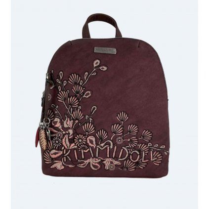 Kimmidoll bordový batoh dámsky