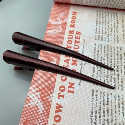 Spona do vlasov veľká - červená lines 1ks