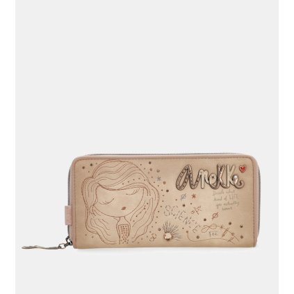 Anekke Studio Nude béžová peňaženka maxi RFID