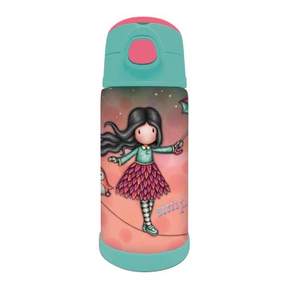 Santoro Gorjuss - Light As a Feather - Fľaša nerezová so slamkou 450ml