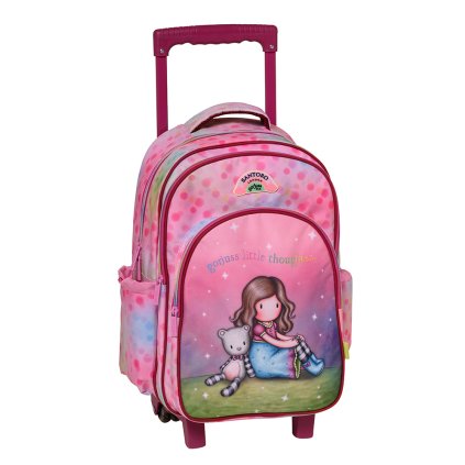 Santoro London školská taška na kolieskach pre dievča Lean On Me/Gorjuss