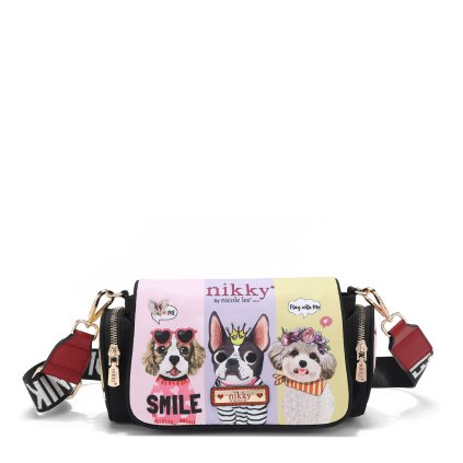 NIKKY by Nicole Lee crossbody kabelka so širokým popruhom Best Buddies