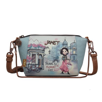 Janet Denese malá crossbody kabelka Flower City