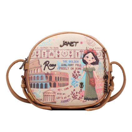 Janet Denese crossbody kabelka okrúhla Tour Of Rome