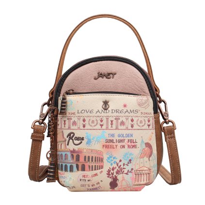 Janet Denese crossbody kabelka štýlová Tour Of Rome