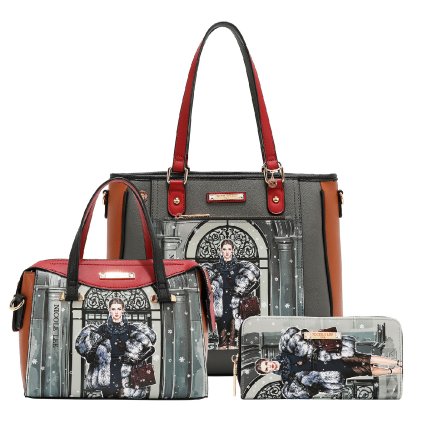 NICOLE LEE set kabeliek a peňaženky Moda Snowflake