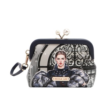 NICOLE LEE peňaženka s retro sponou Moda Snowflake