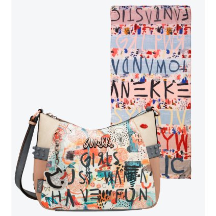 Anekke Fancy set crossbody kabelka + dámska šatka