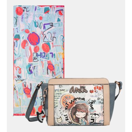 Anekke Fun & Music set crossbody kabelka + dámska šatka