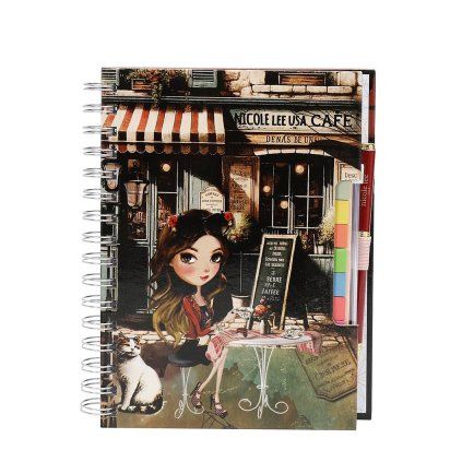 NICOLE LEE zápisník A5 s perom Virtual Friend