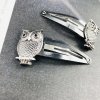 Set 2 sponiek - Sovičky strieborné