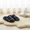 Blue Tartan pánske papuče modré