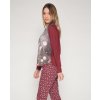 santoro gorjuss pijama manga larga little wings para mujer burdeos2