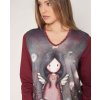 santoro gorjuss pijama manga larga little wings para mujer burdeos4