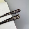 Spona do vlasov malá - leopardí vzor hnedá 2ks