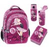 Ballet set školská taška, nerezová fľaša a plný peračník s motívom baletky