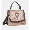 Anekke Peace & Love Pink kabelka do ruky s preklopom