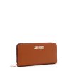 NK12832 NIKKY FINDS MEOW BROWN WALLET FRONT ANGLE