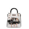 NIKKY by Nicole Lee kabelka do ruky čierno-biela Trio