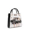 NIKKY by Nicole Lee kabelka do ruky čierno-biela Trio