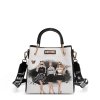 NIKKY by Nicole Lee kabelka do ruky čierno-biela Trio