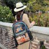 NICOLE LEE batoh maxi s puzdrom čierne Martha Travels Italy