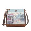 Janet Denese dámska crossbody kabelka s priehradkami Flower City