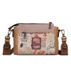 Janet Denese crossbody kabelkaso širokým popruhom Tour Of Rome