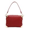 NICOLE LEE burgundy kabelka na plece s dlhým popruhom Embossed Elegance