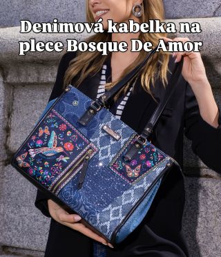 ✨ Denim vibes & romantika v jednom 💙🌿 Objav túto unikátnu kombináciu — denimové kabelky a batoh Bosque de Amor od Nicole...