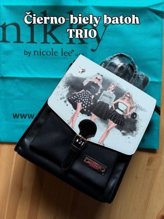 Čierno-biela kombinácia je jednoducho klasika a ešte viac vynikne na kabelkách a batohu z kolekcie TRIO od Nikky by Nicole...