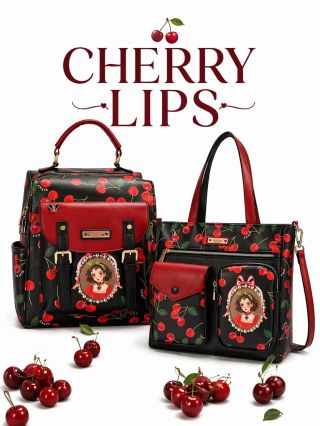 🍒Čerešňová kolekcia kabeliek,batohov, peňaženiek a iných doplnkov CHERRY LIPS od NIKKY by Nicole Lee 🍒 Ktorý kúsok sa vám...