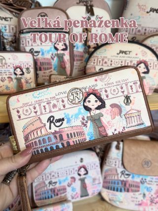 Ak milujete TALIANSKO, zamilujete si aj tieto krásne kabelky,peňaženky,batohy a iné doplnky z kolekcie TOUR OF ROME od...