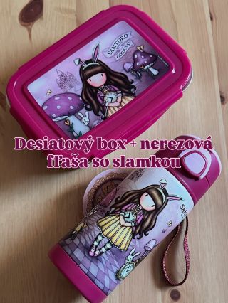 Zvýhodnené sety SANTORO GORJUSS desiatový box + nerezová fľaša so slamkou v nádherných dizajnoch 🩷 Dostupné tu :...