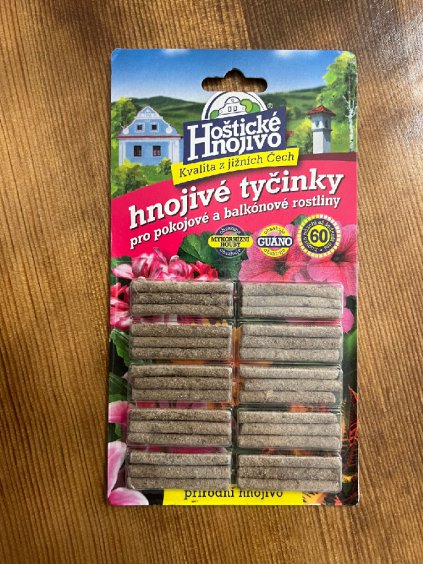 Hoštické tyčinkové hnojivo s guanem, 30 ks