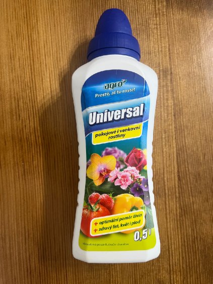 Agro, univerzální tekuté hnojivo, 0,5l